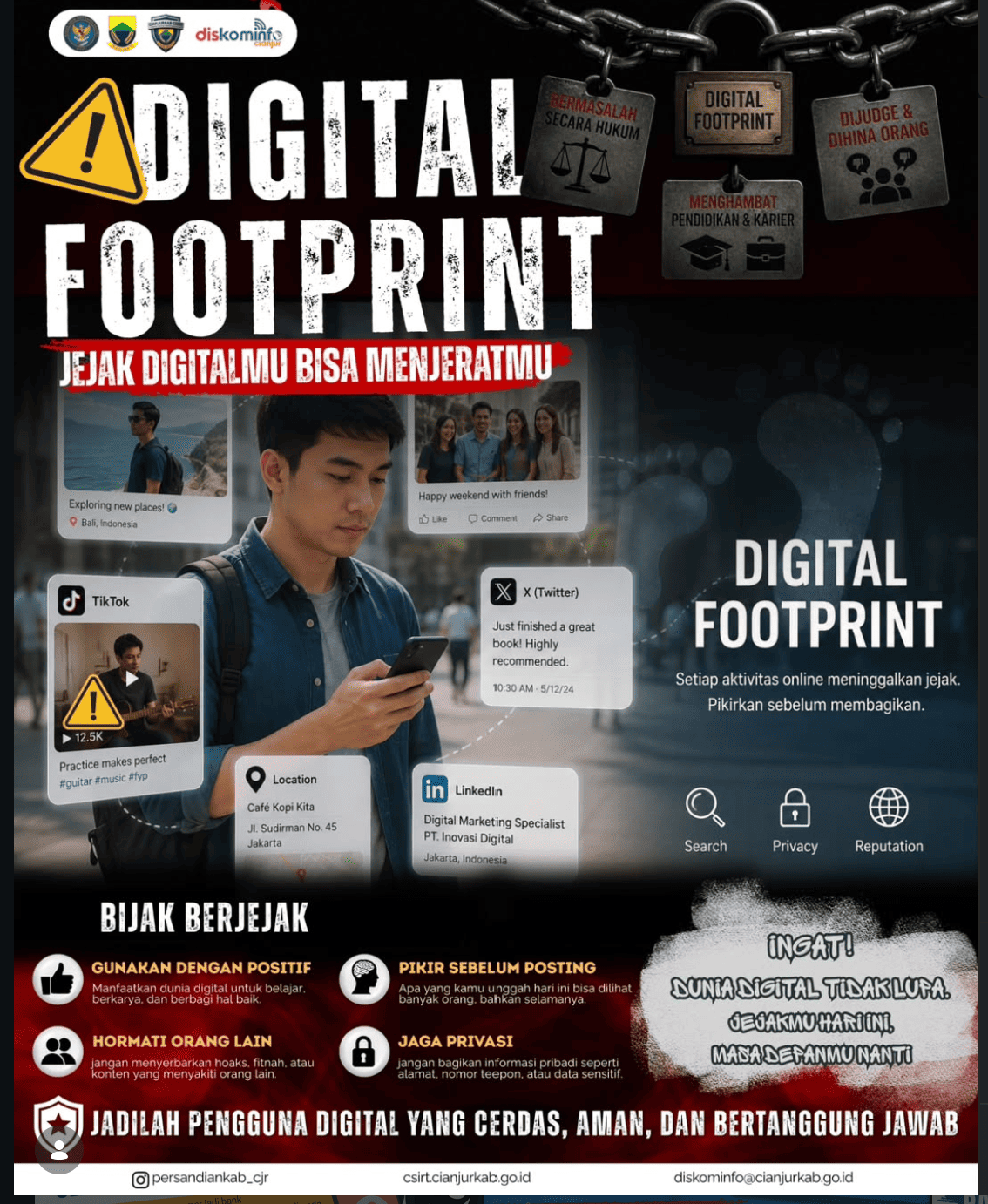 ⚠️ AWAS! JEJAK DIGITALMU BISA JADI BUMERANG!