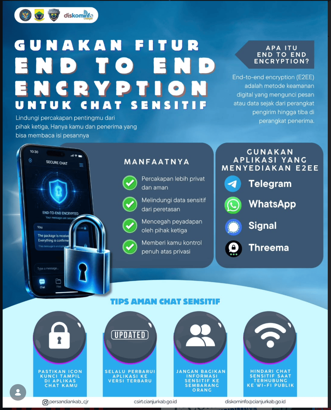 🔐⚠️ AMANKAN CHATMU DENGAN END-TO-END ENCRYPTION!