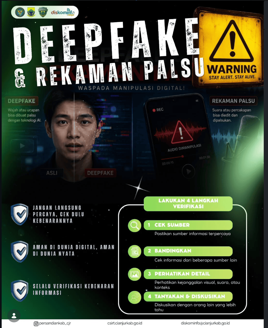 🎭⚠️ WASPADA DEEPFAKE & REKAMAN PALSU!