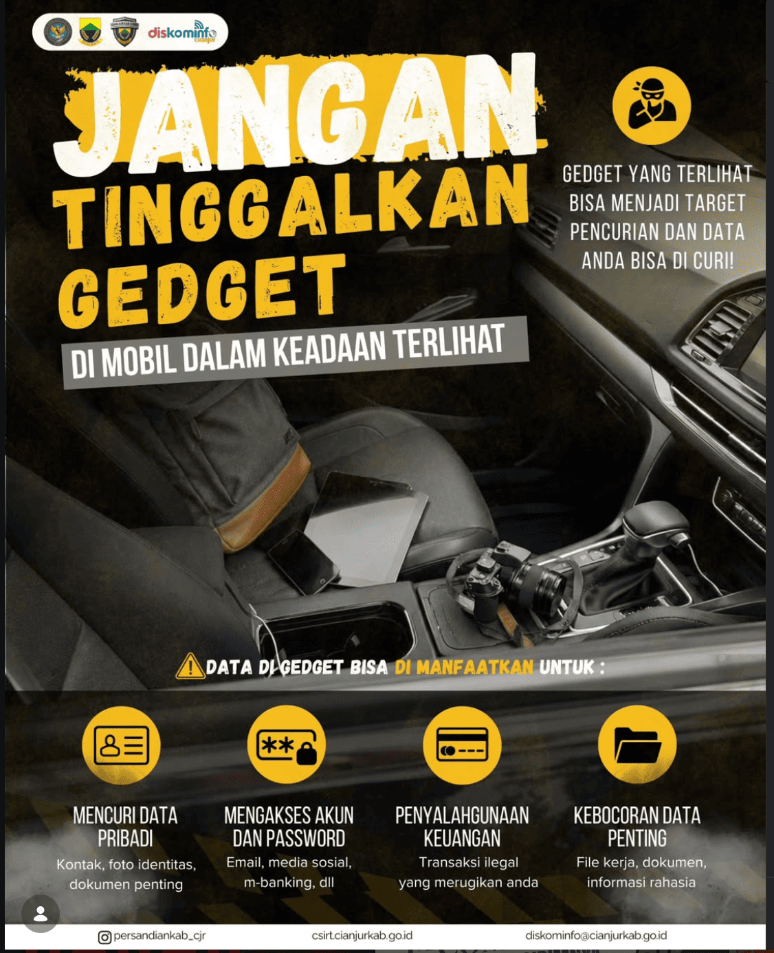 🚗⚠️ WASPADA PENCURIAN GADGET DI MOBIL!